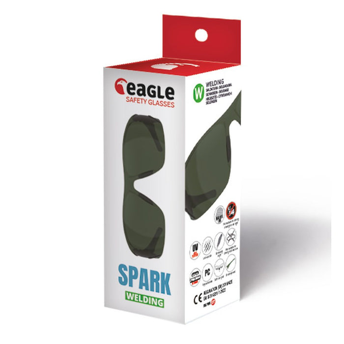 Eagle Gafas de seguridad SPARK con lente para soldadura