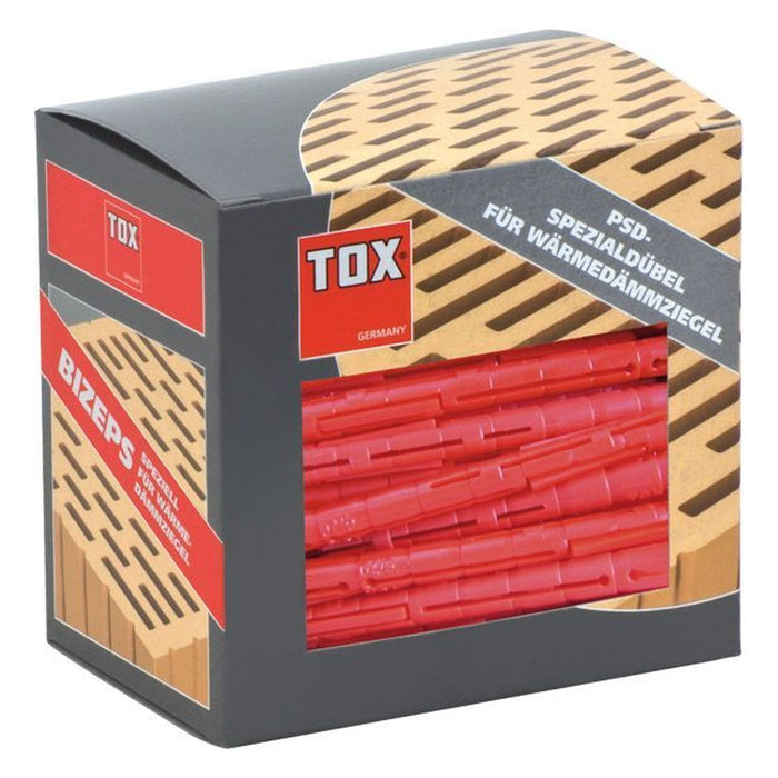 Tox Caja de 50 tacos expansibles paralelo PSD-SL BIZEPS, 6 x 70 mm