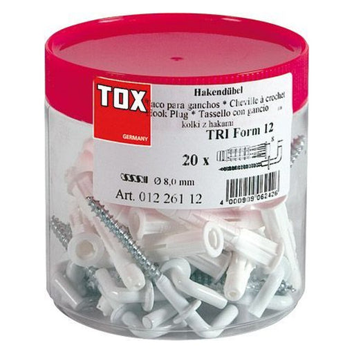 Tox Tarro de 20 tacos Trika (8x51) + 20 alcayatas Will-L (5,0x70)