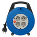 Brennenstuhl Enrollacables Vario Line 4 tomas IP20 H05VV-F3G1,5 con cable de 5 m (negro)
