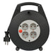 Brennenstuhl Enrollacables Vario Line 4 tomas IP20 H05VV-F3G1,5 con cable de 5 m (negro)