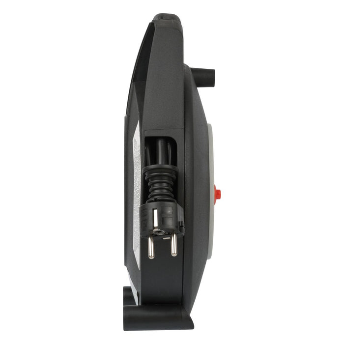 Brennenstuhl Enrollacables Vario Line 4 tomas IP20 H05VV-F3G1,5 con cable de 5 m (negro)