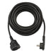 Brennenstuhl Alargador eléctrico IP20 H05VV-F3G1,5 de 10 m (Negro) con clavija plana