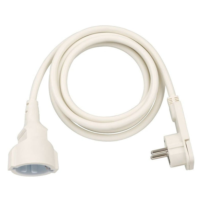 Brennenstuhl Alargador eléctrico IP20 H05VV-F3G1,5 de 10 m (Negro) con clavija plana