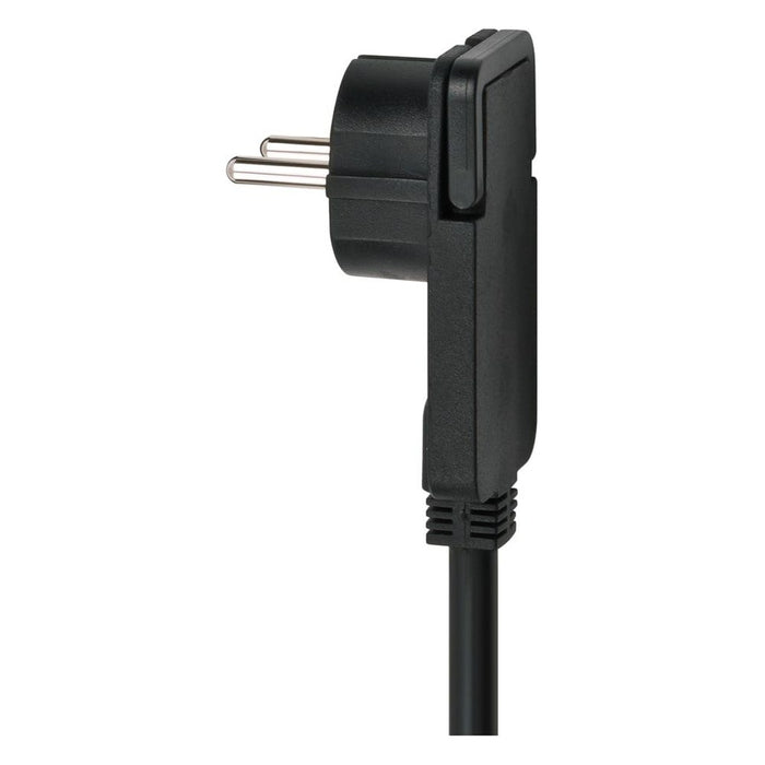 Brennenstuhl Alargador eléctrico IP20 H05VV-F3G1,5 de 10 m (Negro) con clavija plana