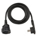 Brennenstuhl Alargador eléctrico IP20 H05VV-F3G1,5 de 10 m (Blanco) con clavija plana