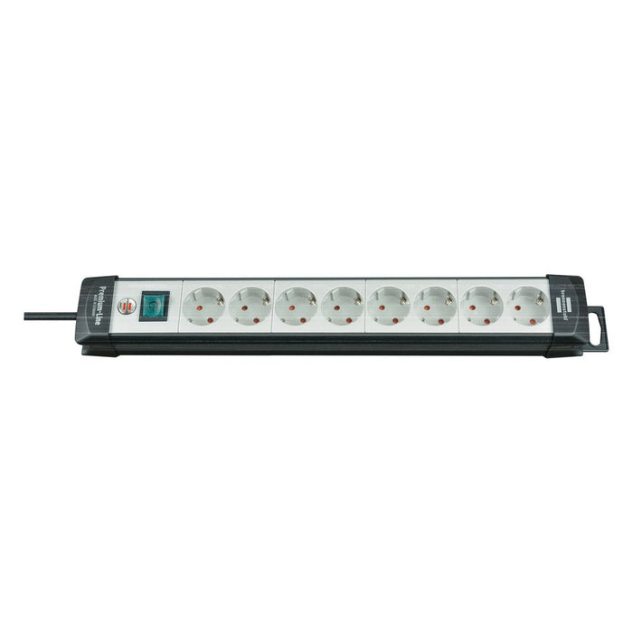 Brennenstuhl Base múltiple Premium-Line gris claro/ negra (4 tomas y 5 m de cable)