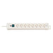 Brennenstuhl Base múltiple Premium-Line blanca con varias posibilidad de instalación y fijación (6 tomas)
