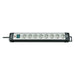 Brennenstuhl Base múltiple Premium-Line gris claro/ negra (8 tomas y 5 m de cable)