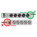 Brennenstuhl Base múltiple con protección contra sobretensión Super-Solid color plata (5 tomas)