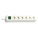 Brennenstuhl Base múltiple Eco-Line blanca con interruptor (6 tomas y 3 m)