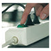 Brennenstuhl Base múltiple Eco-Line blanca con interruptor (6 tomas y 3 m)