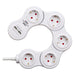 Brennenstuhl Base múltiple maniobrable Vario-Power con puertos USB
