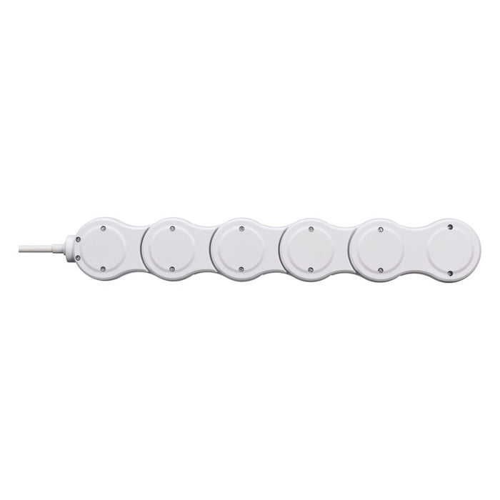 Brennenstuhl Base múltiple maniobrable Vario-Power con puertos USB