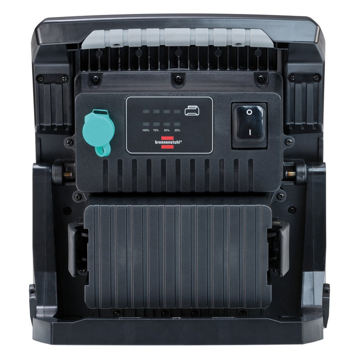 Brennenstuhl Foco híbrido LED 6050 MH con toma de corriente + MULTI BATTERY SYSTEM compatible con baterías de 18V (IP65)