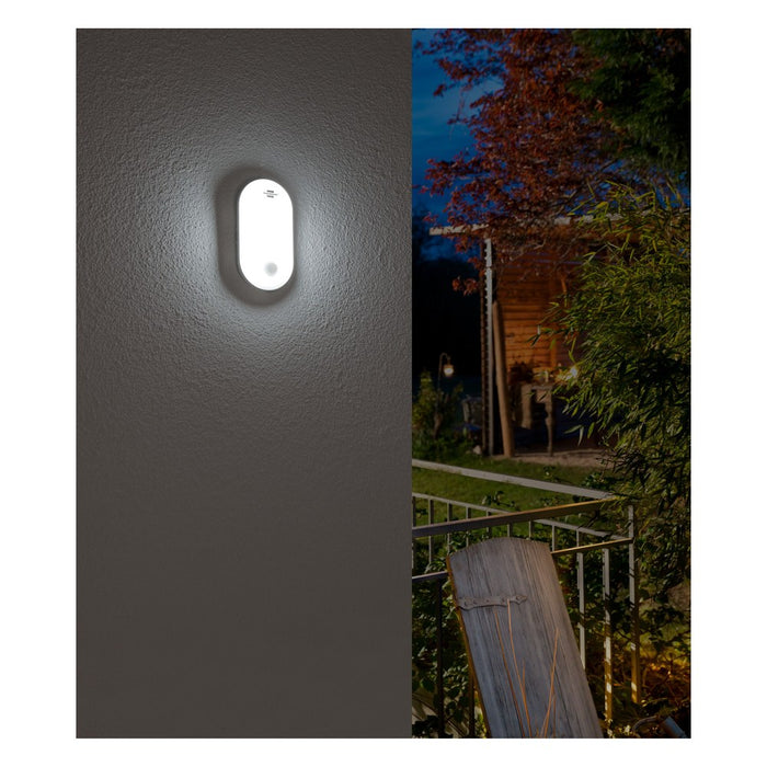 Brennenstuhl Aplique/plafón LED ovalado OL de 1600 lm con detector de movimiento y protección IP54