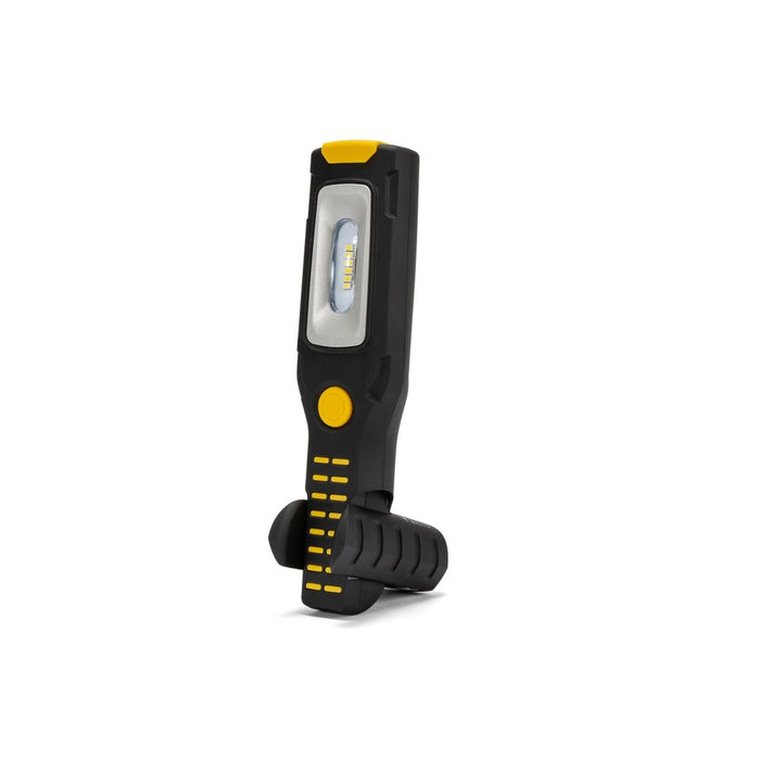 STAK Luz de trabajo + linterna LED recargable con ganchos e imán, base regulable, ALAMO