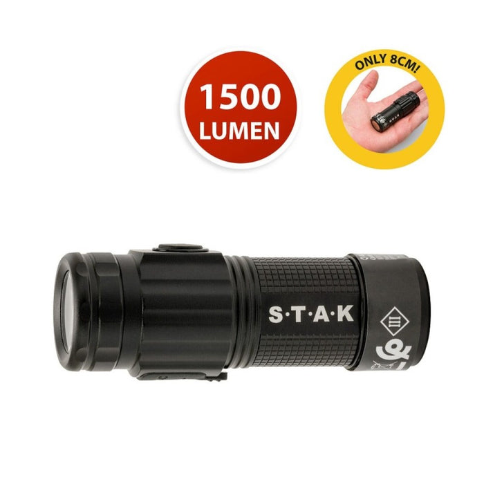 STAK Linterna LED recargable MIGHTY MIKE 15W/ 1500lm IPX4