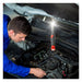 Velamp Luz de trabajo recargable delgada LED COB de 3 W con base magnética giratoria BLACKMAN