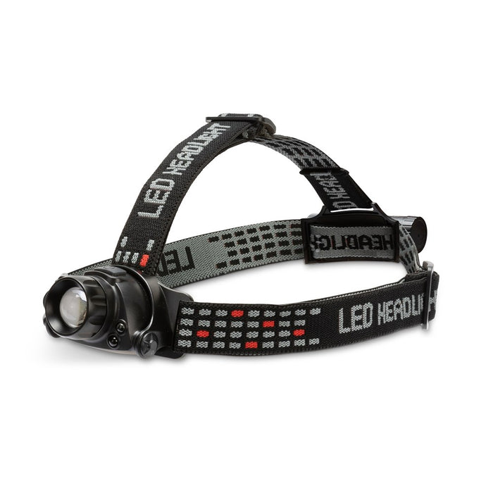 STAK Linterna frontal recargable de 10 W y 900 lúmenes, con zoom KAIZER