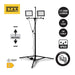 STAK 2 Focos LED sobre Trípode, 2 x 100W, 17.000 Lumen Cable 3m, IP65 MINOS