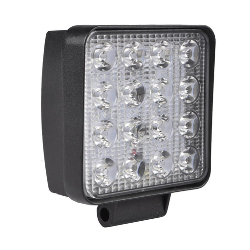 STAK Luz de trabajo cuadrada de 12/24 V, 48 W y 2800 lúmenes, IP67