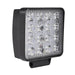 STAK Luz de trabajo cuadrada de 12/24 V, 48 W y 2800 lúmenes, IP67