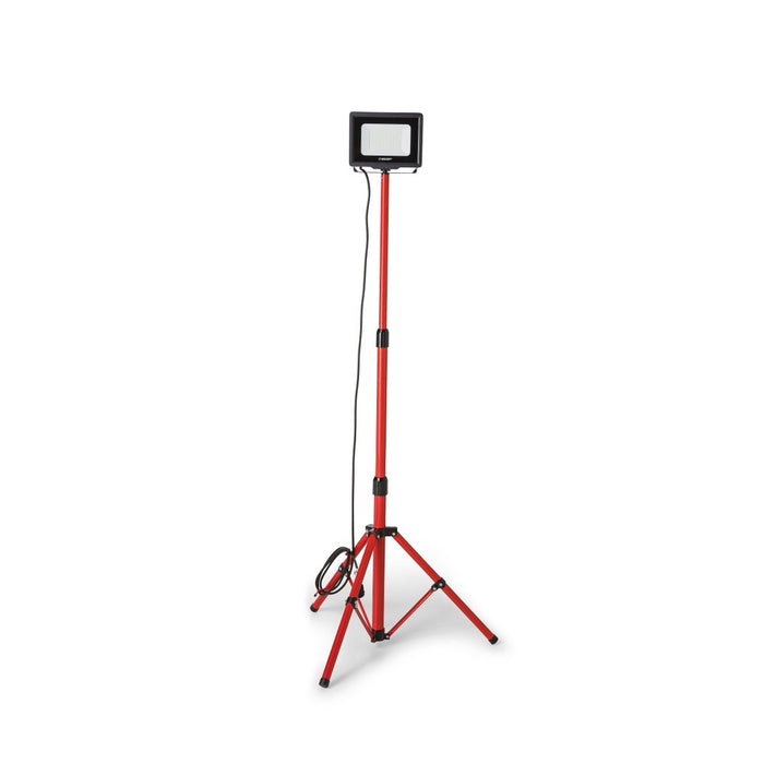 Velamp Foco de trabajo LED SMD IP65 50W negro 4000K con trípode y cable de 3m WAINGRO + TRÍPODE