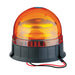STAK Baliza giratoria de 12/24 V con base plana y 2 cables 20W color naranja