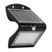 Velamp Aplique LED de 4 W (500 lm) con carga solar y sensor de movimiento COLOMBA