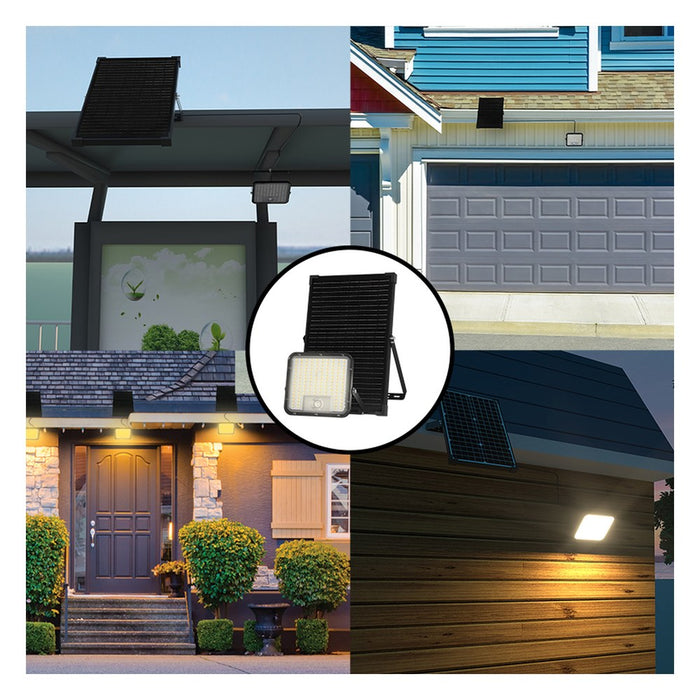 Velamp Proyector LED con detector de presencia y panel solar remoto CUBE 9.600 lm