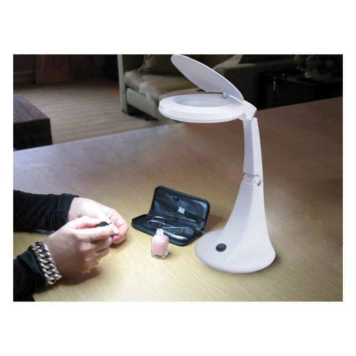 Velamp Lámpara LED con lupa de 3 y 12 dioptrías