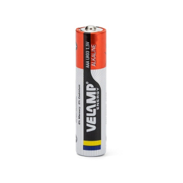 Lote de 6 unidades Velamp Pilas alcalinas AAA de 1,5V Mini Stilo LR03 (x12 uds)