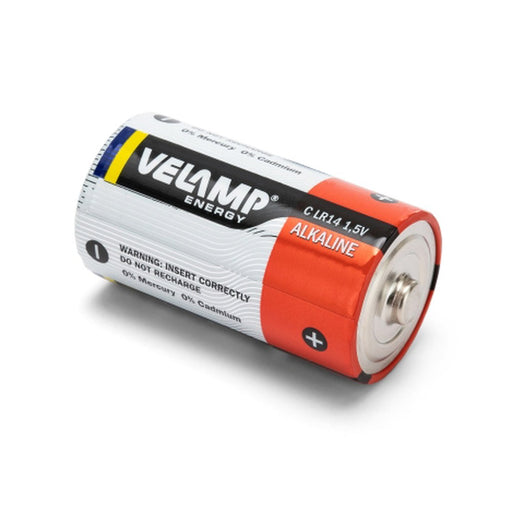 Lote de 12 unidades Velamp Pilas alcalinas C de 1,5V LR14 (x2)
