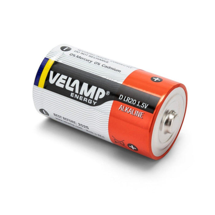 Lote de 10 unidades Velamp Pilas alcalinas D de 1,5V LR20 (x2)