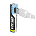 Velamp Pack de 4 pilas AAA litio recargables USB-C 400mAh