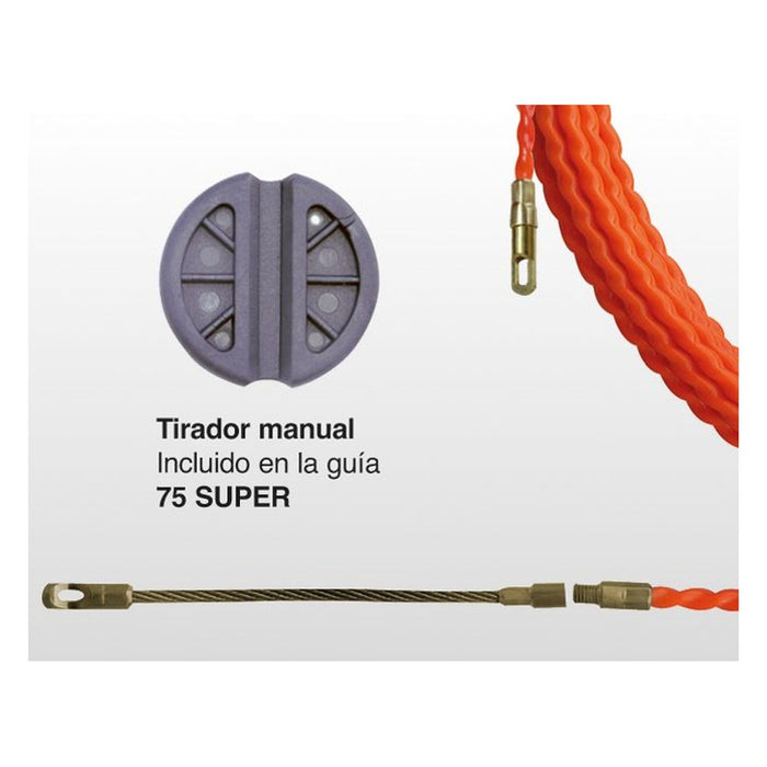 ATM Guía pasahilos poliéster 4,5 mm punta intercambiable 10 m