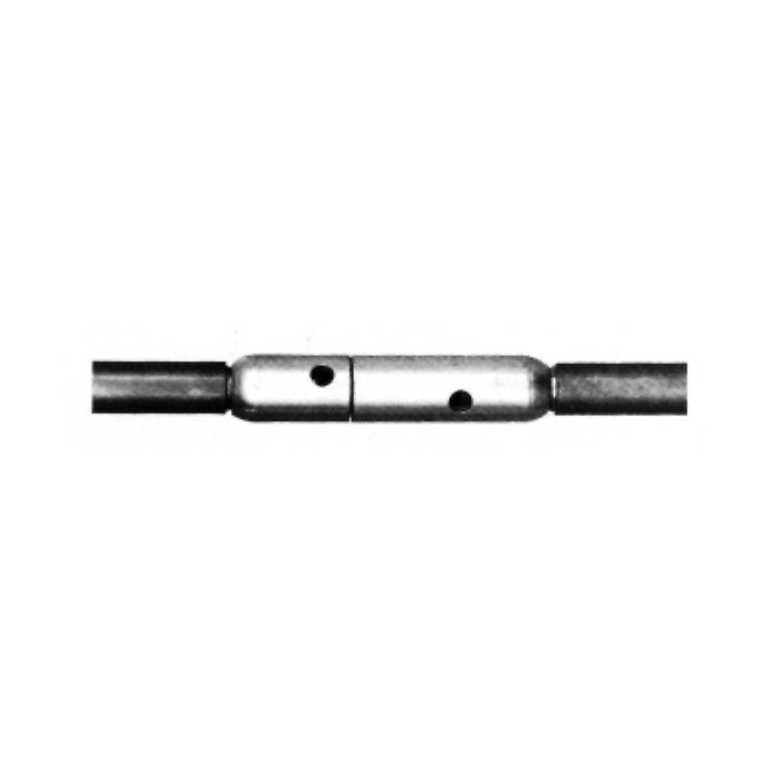 ATM Empalme giratorio guía-guía para guía pasahilos de 9 mm (Rosca M12; Largo 80 mm)