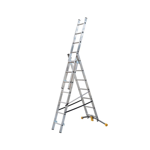 Hailo Escalera combinada de 3 tramos con estabilizador curvo HobbyLOT (3x7)