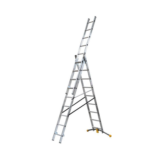 Hailo Escalera combinada de 3 tramos con estabilizador curvo HobbyLOT (3x9)