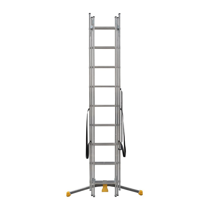 Hailo Escalera combinada de 3 tramos con estabilizador curvo HobbyLOT (3x9)