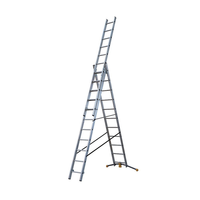 Hailo Escalera combinada de 3 tramos con estabilizador curvo HobbyLOT (3x11)