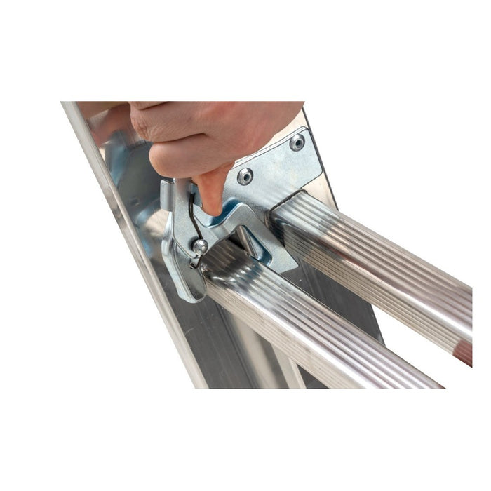 Hailo Escalera combinada de 2 tramos con estabilizador curvo HobbyLOT (2x9)