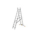 Hailo Escalera combinada de 2 tramos con estabilizador curvo HobbyLOT (2x9)