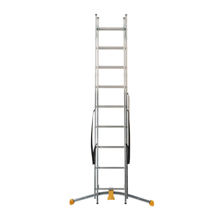 Hailo Escalera combinada de 2 tramos con estabilizador curvo HobbyLOT (2x9)