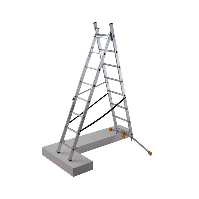 Hailo Escalera combinada de 2 tramos con estabilizador curvo HobbyLOT (2x11)
