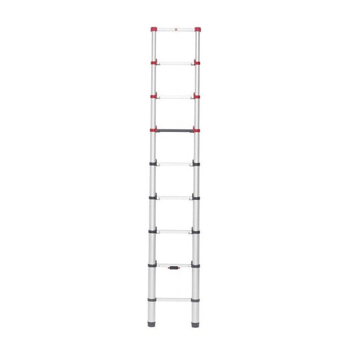 Hailo Escalera telescópica de aluminio FlexLine 260 de 9 peldaños