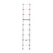 Hailo Escalera telescópica de aluminio FlexLine 260 de 9 peldaños