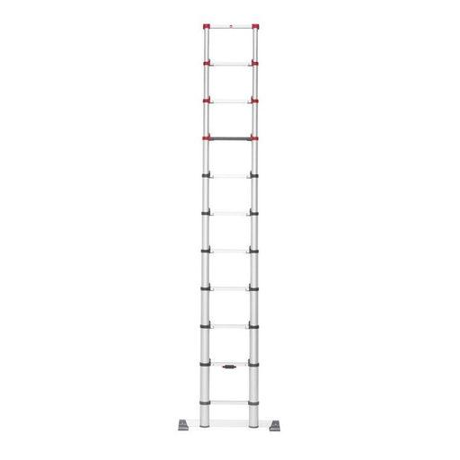 Hailo Escalera telescópica de aluminio FlexLine 320 de 11 peldaños