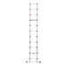 Hailo Escalera telescópica de aluminio FlexLine 320 de 11 peldaños